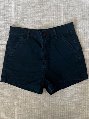Abercrombie & Fitch High-Waist Twill Shorts